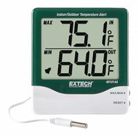 EXTECH Thermometers: 14°F to 140°F /-10°C to 60°C, ±1.8°F/1°C (MPN 401014A). Key specifications — Display Type: Digital; Brand: EXTECH.