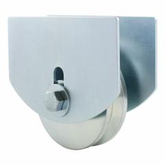 HARDCORE V-GROOVE WHEELS Wheel with Carriage Plates: Wheel with Carriage Plates, Sliding Gate Wheel (MPN CI2520). Key specifications — Brand: HARDCORE V-GROOVE WHEELS; Color: Silver; Finish: Zinc; Latch Type: Sliding Gate Wheel; Hardware Included: Yes; Material: Steel; Product Type: Wheel with Carriage Plates.