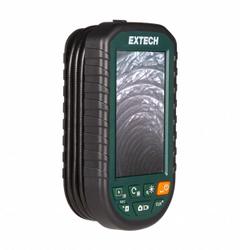 EXTECH Borescope: 1280 x 720, 1 m Shaft Lg, 5.5 mm Shaft Dia, 5.5 mm Camera Dia, 3.5 in Display Size (MPN BR95). Key specifications — Brand: EXTECH; Camera Pixel Resolution: 1280 x 720; Includes: Extension Hook; Includes Probe: Camera Probe Included; Display Portability: Fixed; Camera Probe: Included.