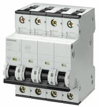 SIEMENS IEC Supplementary Protector: 4 A Amps, 72V DC, 10kA at 400V AC, Screw Clamp, D, 400V AC (MPN 5SY44048). Key specifications — attr216783: 5SY4; attr195822: 72V DC; attr195823: 10kA at 400V AC; attr195824: Screw Clamp; attr211130: SIEMENS.