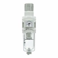 SMC Filter Regulator: AW-D Series, 3/4 in NPT, 5 micron, 1 MPa Max Op Pressure, Auto Drain (MPN AW40-N06E-Z-D). Key specifications — attr109419: SMC; attr109429: Die-Cast Aluminum; attr109463: Yes; attr109468: AW-D.