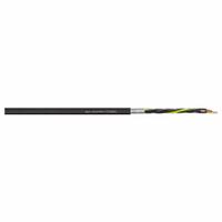 CHAINFLEX Control Cable: 17 AWG Conductor Size, 7 Conductors, PVC, Order by the Foot, Black (MPN CF160-UL-10-07). Key specifications — Conductor Size: 17 AWG; Minimum Bend Radius Factor - Fixed: 4 x OD; Minimum Bend Radius Factor - Flexible: 6 x OD; Shielding: Shielded; Brand: CHAINFLEX.