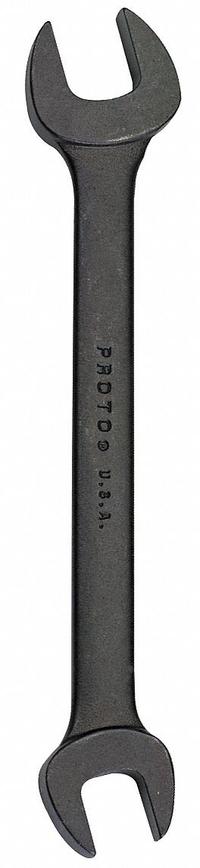 PROTO Open End Wrench: Alloy Steel, Black Oxide, 5/8 in_9/16 in Head Size, 7 47/64 in Overall Lg (MPN J3030B). Key specifications — attr309776: No; attr309781: Black Oxide; attr309780: Alloy Steel; attr324939: PROTO.