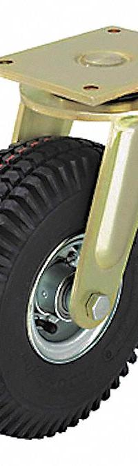 APPROVED VENDOR Plate Caster: Swivel, Steel, 16 9/16 in Wheel Dia., 4 1/2 in Wheel Wd, Hole, Rubber (MPN LS-PS 430K). Key specifications — Brand: APPROVED VENDOR; Swivel Raceway Type: Double Ball; Roll Up: Swivel.