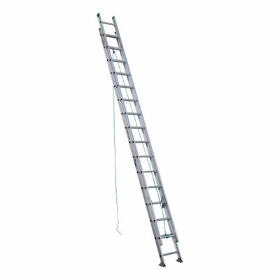 WERNER Extension Ladder: 32 ft Ladder Size, Aluminum, 225 lb Load Capacity, 54 lb Wt - Lightweight Aluminum Extension Ladders