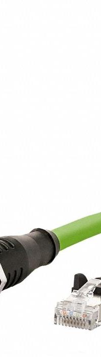 METZ CONNECT M12 Cable: Cat7, M12 Jack Male Straight x RJ45 Male Straight, 5 m Lg, PUR, Green, X (MPN 142M2X25050). Key specifications — Brand: METZ CONNECT; Cable Jacket Color: Green; End 1 Coding: X; End 2 Coding: X; IP Rating: IP6X; Performance Category: Cat7.