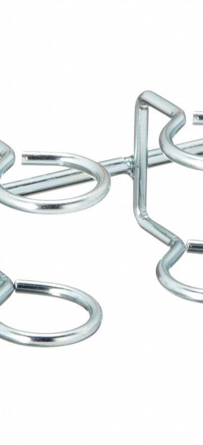 TRITON PRODUCTS Multi-Ring Tool Holder: 1/4 in_1/8 in Peg Hole - Ring Toolholders for Round-Hole Pegboard