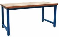 BENCHPRO Workbench: Fixed Ht, Stainless Steel, 60 in x 36 in, 6,600 lb Overall Load Capacity, Blue (MPN KN3660). Key specifications — Brand: BENCHPRO.