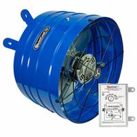 Attic Exhaust Fan: Gable Mount, Electric Motor, Max. 3,000 sq ft Attic, 1,947 cfm Max., Thermostat (MPN AFG PRO-2.0). Key specifications — Includes: Vent Covers; Includes Humidistat: No; Includes Shutter: No; Includes Thermostat: Yes; Mounting Location: Gable; Nameplate Voltage: 120V AC; High-Efficiency Motor: No; Brand: QUIETCOOL.