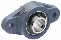 TRITAN 2 Bolt Flange Bearing: Radial Ball, 5/8 in Bore, Cast Iron, Set Screws, 3 7/8 in Lg, Rhombus (MPN SBFL202-10G). Key specifications — Bore Type: Cylindrical; Brand: TRITAN; Lubricant Material: NLGI #2 Equivalent; Mounting Bolt Size: 3/8 in; System of Measurement: Inch.