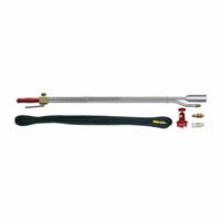 FLAME ENGINEERING Outdoor Torch Kit: Jet Flame, External Lighter, Fixed Tip (MPN JET4 C). Key specifications — Brand: FLAME ENGINEERING; Manufacturer Part Number: JET4 C; Compatible Fuel Type: Propane; Flame Adjustment: Adjustable Flame; Tip Type: Fixed Tip.