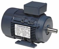 LEESON Metric Motor: 3 hp, Rigid Base Mount, 90S Frame Size, Totally Enclosed Fan Cooled, 575V AC (MPN 090LT34FH6302). Key specifications — Brand: LEESON; Nameplate Voltage @ 60 Hz: 575V AC; Full Load Amps @ 60 Hz: 3.0 A; Nameplate RPM @ 60 Hz: 3,500 RPM; Motor Enclosure: TEFC.