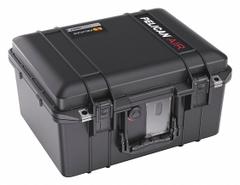 PELICAN Protective Case: 11 3/8 in x 15 1/8 in x 8 1/2 in Inside, No Foam, Black, Stationary (MPN 1507AIRNF). Key specifications — Closure Type: Press and Pull Latches; Brand: PELICAN; Carry-On Size: No.