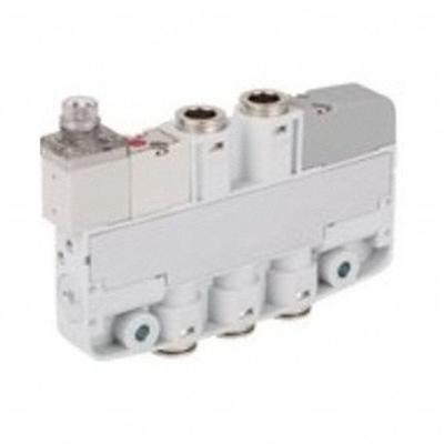 AVENTICS Solenoid Air Control Valve: Five-Way / Two-Position, Female 6 mm Push-On - Aventics Inline Spool Valves