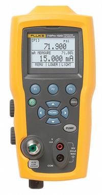 FLUKE Handheld Pressure Calibrator: FLUKE-719PRO 300G, HART, Included, -12 psi – 300 psi, IP40. Key specifications — Manufacturer Part Number: FLUKE-719PRO 300G; Pressure Measuring Units: psi; Brand: FLUKE; Includes: Carrying Case; Pressure Measurement Accuracy: +/-0.025%; Communication Protocol: HART; Intrinsic Safety: No.