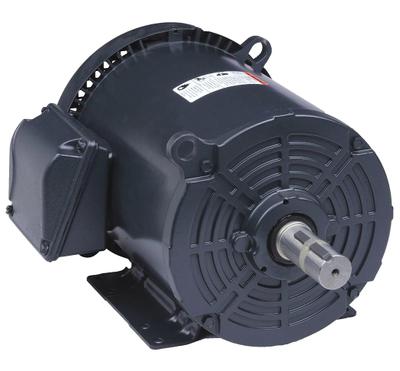 Dayton General Purpose Motor: Rigid Base Mount, Totally Enclosed Fan Cooled, 5 hp - Rigid Base 3-Phase General Purpose AC Motors