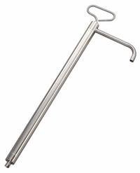 DAYTON Hand Pump: Piston Action, Pump with Spout, Stainless Steel Housing, 8 oz per stroke, 22 in (MPN 4HA31). Key specifications — Brand: DAYTON; Housing Material: Stainless Steel; Maximum Flow Rate: 8 oz per stroke; Seal Material: PTFE.