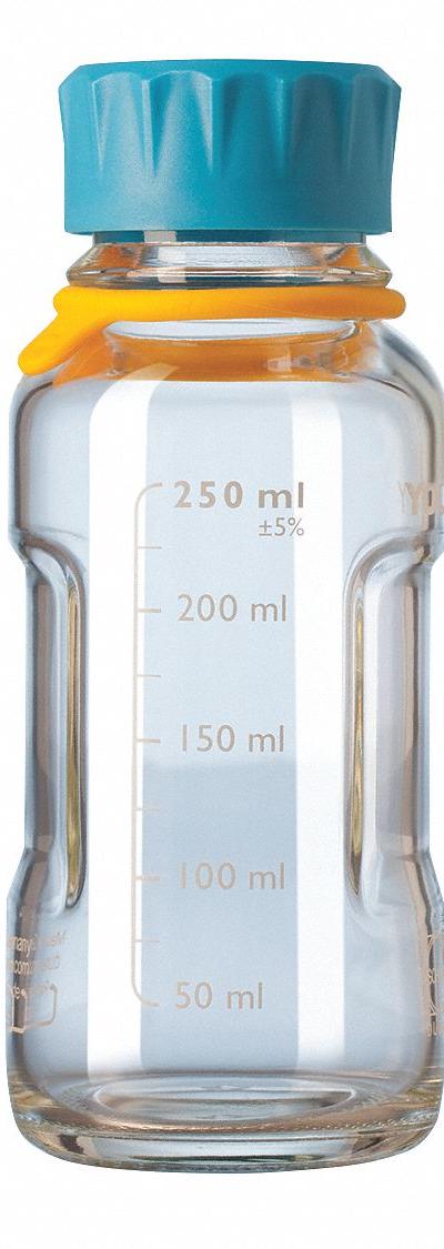 DURAN Media Bottle: 250 mL - Glass Lab Media Bottles