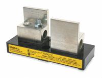 BUSSMANN Fuse Block: Open Block Design, 1 Pole, 300 V AC, Box Lug, Non-Indicating (MPN T30200-1C). Key specifications — Brand: BUSSMANN.