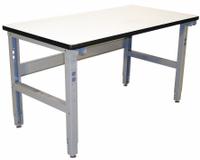 PRO-LINE Workbench: Adj Ht, Laminate, 60 in x 36 in, 850 lb Overall Load Capacity, Gray (MPN IWB6036C). Key specifications — Brand: PRO-LINE.