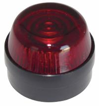 EATON Pilot Light Lens: 30 mm Panel Mounting Hole Dia, Red, Fresnel, Incandescent/LED, E34 (MPN E34G2). Key specifications — Brand: EATON; Compatible with Series: E34; Lens Material: Glass.