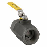 APOLLO Manual Two-Way Ball Valve: 2 in, Carbon Steel, Straight, FNPT x FNPT, Std Port Ball Port (MPN 73A10827). Key specifications — Brand: APOLLO; Handle: Locking Lever.