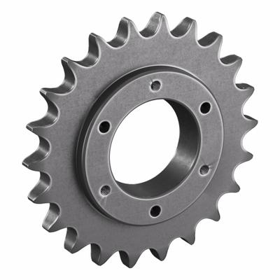 TSUBAKI Sprocket: For 60 Chain, 22 Teeth, 5.27 in Pitch Dia, 5.67 in Outside Dia - Size 60 Bushed-Bore Roller Chain Sprockets
