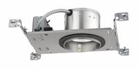 LED Recessed Down Light: Airtight New Construction, 5 in Dia, 600 lm, 3500K, 8.6 W, 120V AC (MPN IC20LED G4 06LM 35K 90CRI 120 FRPC). Key specifications — Voltage: 120V AC; Trim Color: Available Separately; Brand: JUNO LIGHTING; Ceiling Type: Flat Ceiling; Reflector or Baffle Color: No Reflector or Baffle; Trim Style: Available Separately; Dimmable: Yes; Color Temperature: 3500K.