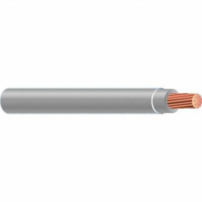 SOUTHWIRE Building Wire: Copper, 4 AWG, 1 Conductors, Stranded, Gray, 1,000 ft Lg - Copper THHN/THWN-2 Building Wires