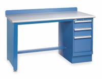 LISTA Workbench: Fixed Ht, Laminate, 60 in x 30 in, 1,000 lb Overall Load Capacity, Blue (MPN XSTB21-60PT/BB). Key specifications — Brand: LISTA.