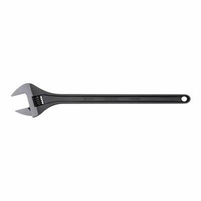 PROTO Adjustable Wrench: Alloy Steel, Black Oxide, 24 3/16 in Overall Lg - General Purpose Adjustable Wrenches
