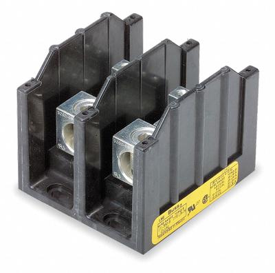 BUSSMANN Power Distribution Block: Open, Lug, Lug - Open Blocks with Lugs