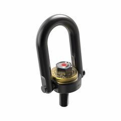 JERGENS Hoist Ring: Pivot/Swivel, w/Indicator, Black Oxide-Coated Steel, 1/2"-13, Max. 2,500 lb (MPN 23411LC). Key specifications — attr994472: JERGENS; attr994492: 1/2"-13; attr998493: Pulling.