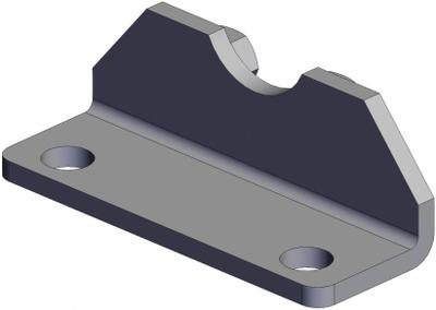 SMC Mounting Bracket: Flange/Foot Mount Type, Fits 32 mm Bore Dia, Stainless Steel - Foot Mounting Brackets