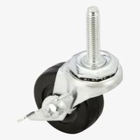 APPROVED VENDOR Stem Caster: Inch, Swivel, 2 in Wheel Dia., 7/8 in Wheel Wd, 2 5/8 in Mounting Ht (MPN P5S-R020G-ST4-SB). Key specifications — Brand: APPROVED VENDOR; Thread Size: 3/8"-16; Roll Up: Swivel with Brake.