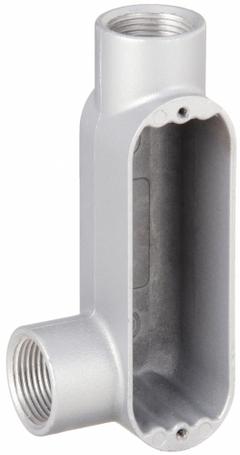 Conduit Outlet Body: Aluminum, 1/2 in Trade Size, LL Body, 4 cu in Body Capacity, Threaded Hub (MPN OLL-1). Key specifications — Finish: Powder Coated; Includes: Stainless Steel Screws; For Use With: IMC; Brand: HUBBELL KILLARK; Hub Style: Threaded; Mfr. Series: O.