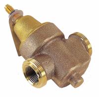 WATTS Pressure Reducing Valve: FNPT x FNPT, Copper Silicon Alloy, 180°F Max. Op Temp, NPT x NPT (MPN 0009588). Key specifications — Brand: WATTS; Low-Lead Compliance: Low-Lead Compliant.