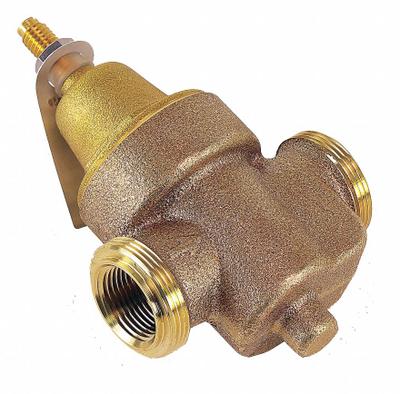 Watts Pressure Reducing Valve: FNPT x FNPT, Copper Silicon Alloy, 180°F Max. Op Temp - Standard Capacity Water Pressure Regulators
