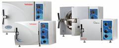 HEIDOLPH TUTTNAUER Autoclave: 85 L Capacity, 134°C Max Temp, 26 in Overall Wd, 34 in Overall Dp (MPN 023210550). Key specifications — Brand: HEIDOLPH TUTTNAUER; Temperature Accuracy: -2 °C/3 °C; Product Type: Autoclave; Voltage: 230V.