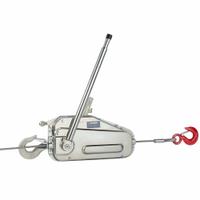 TRACTEL Manual Cable Hoist: Hook Mounted - No Trolley, 2,000 lb Lifting Capacity (MPN 849202430K). Key specifications — Brand: TRACTEL; Included Components: Wire Rope; Lifting Hook Type: Hook with Safety Latch.