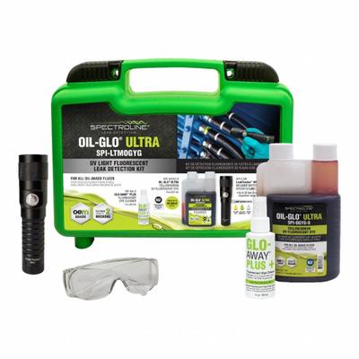 SPECTROLINE Fluorescent Leak Detection Kit: 8 oz - Leak Detection Dye Injector Kits