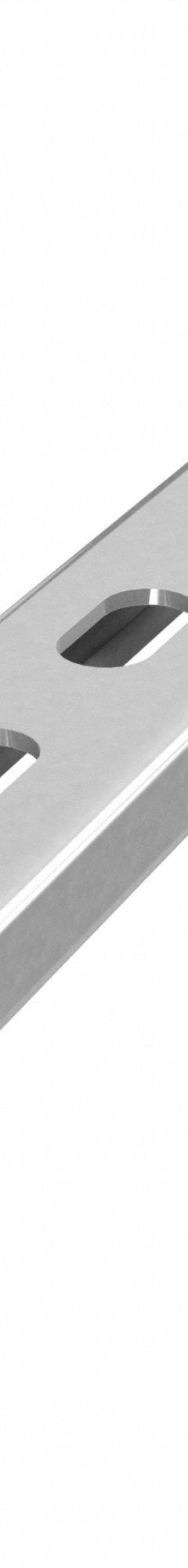 Strut Channel: Steel, Pre-Galvanized Zinc, 12 ga Gauge, Perforated Slot, 8 mm Slot Spacing (MPN DS-SS131612-78-PG/10). Key specifications — Material: Steel; Color: Gray; Finish: Pre-Galvanized Zinc; Slot Type: Narrow Slotted; Brand: DAKOTA SYSTEMS.