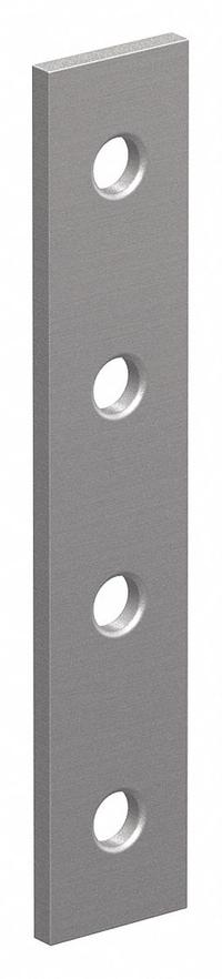 Joining Plate: Straight Flat Plate, 10 Series, 3/16 in x 7/8 in x 4 in, For 17/64 in Slot Wd, Silver (MPN 4117). Key specifications — Material: Aluminum; Brand: 80/20; Finish: Anodized.