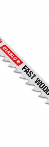DIABLO Jigsaw Blade: 15, 4 in Blade Lg, Bi-Metal, Flex for Curved Cuts Cutting Edge, T Shank, 5 PK (MPN DJT144DF5). Key specifications — attr1097715: Bi-Metal; attr1097719: 15; attr1097728: DIABLO.