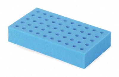 OHAUS Tube Rack: Foam, Blue - Lab Storage Racks