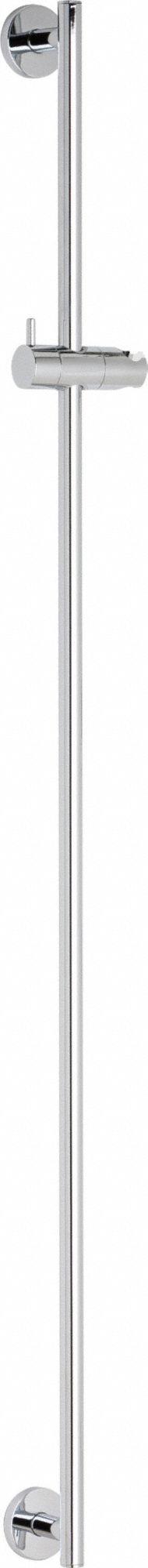 CHICAGO FAUCETS Slide Bar: Stainless Steel, Chrome Plated Finish, Anchors/Wood Screws (MPN 9800-148CP). Key specifications — Finish: Chrome Plated; Product Type: Wall Mounted Grab Bar; Brand: CHICAGO FAUCETS; Material: Stainless Steel.