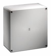 RITTAL Enclosure: Fiberglass Reinforced Polycarbonate, 7 in x 7 in x 4 in, NEMA 4X, Solid Cover (MPN 9517000). Key specifications — Brand: RITTAL; Closure Method: Screws; Enclosure Material: Fiberglass Reinforced Polycarbonate; Knockouts: Not Included.