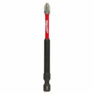 MILWAUKEE Power Bit: Power Bit, Imperial, PH2 Bit Industry Size, #2 Bit Size, Std - Impact Bits