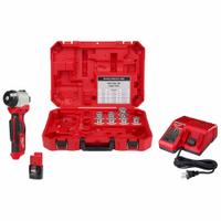 MILWAUKEE Cable Stripper Kit: M12, For Copper, 8 Bushings, 750 kcmil Max, MCM Cu RHW / RHH / USE (MPN 2435X-21). Key specifications — attr532088: Bare Tool; attr533550: Copper; attr533549: 250 MCM.