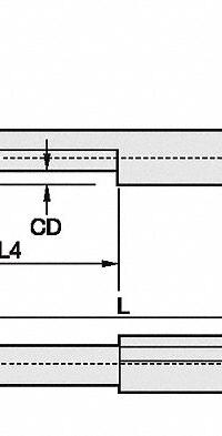 WIDIA Boring Bar: Boring, Bright (Uncoated), 0.0420 in Center to Cutting Tip, Right Hand (MPN APD09281R)